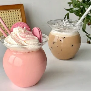 كوب زجاجي شكل جره